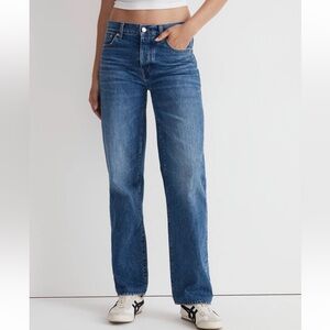 NWT Madewell Low-Slung Straight Jeans Size 25